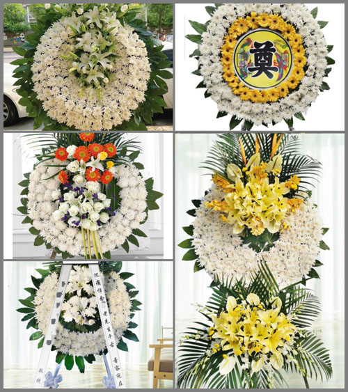 福建龙岩长汀县河田镇迳背村花圈速递